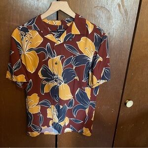 Maroon and yellow shirt